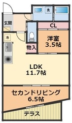 モンテルーチェ医学部前の物件間取画像